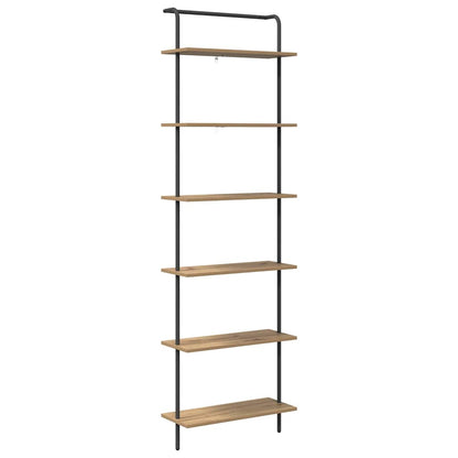 Bookshelf 6-Tier 60 x 24 x 203 cm Engineered wood Artisan Oak