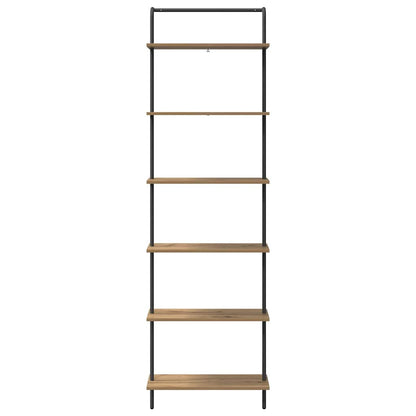 Bookshelf 6-Tier 60 x 24 x 203 cm Engineered wood Artisan Oak