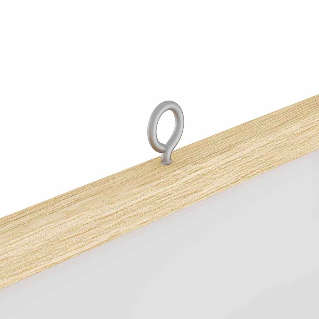 Bulletin Board 80 x 80 x 1.4 cm Solid pine wood White Foldable