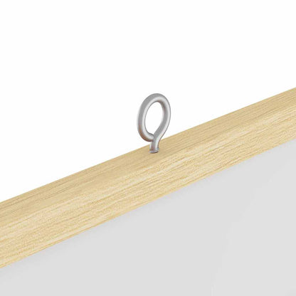 Bulletin Board 100 x 100 x 1.4 cm Solid pine wood White