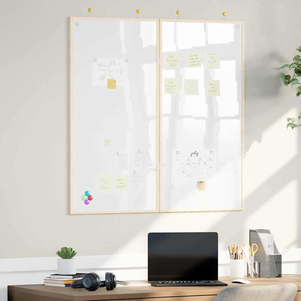 Bulletin Board 100 x 100 x 1.4 cm Solid pine wood White