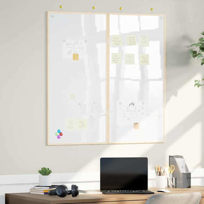 Bulletin Board 100 x 100 x 1.4 cm Solid pine wood White