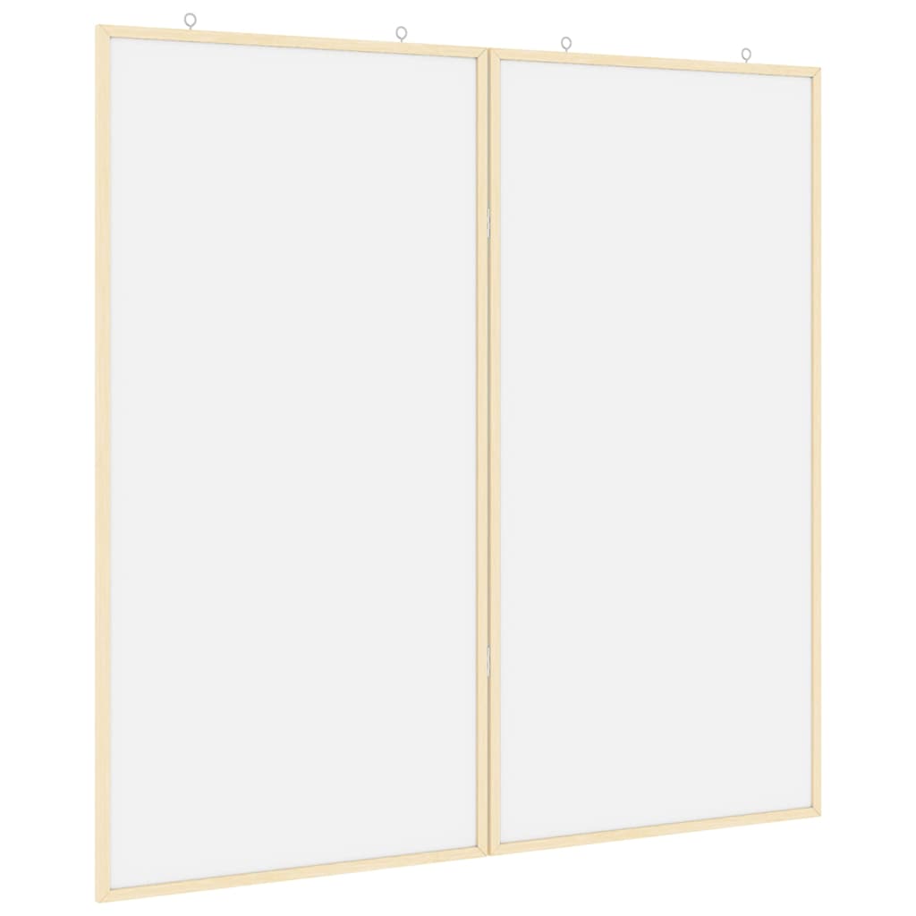 Bulletin Board 100 x 100 x 1.4 cm Solid pine wood White