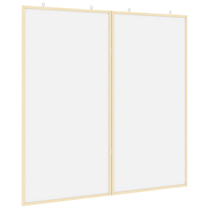 Bulletin Board 100 x 100 x 1.4 cm Solid pine wood White