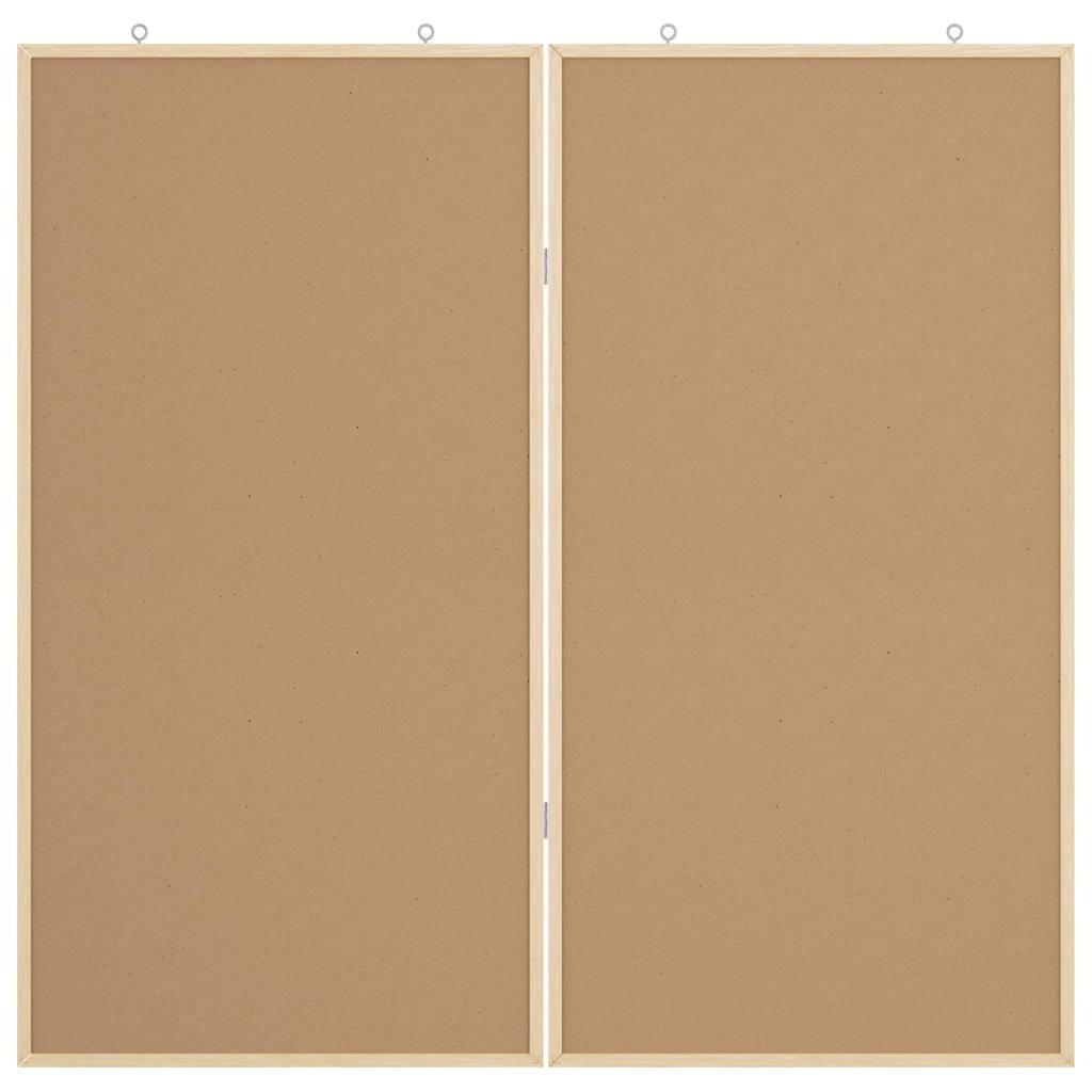 Bulletin Board 100 x 100 x 1.4 cm Solid pine wood White