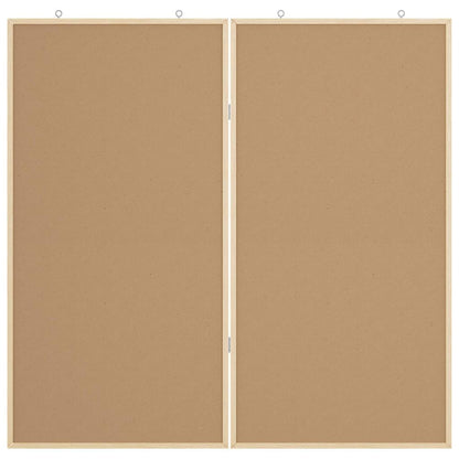Bulletin Board 100 x 100 x 1.4 cm Solid pine wood White