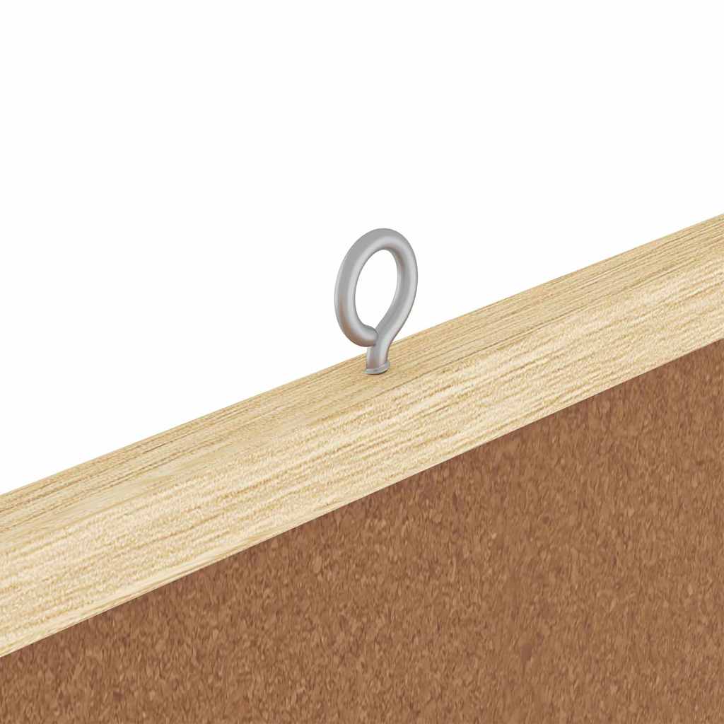 Bulletin Board 100 x 100 x 1.4 cm Solid pine wood Brown