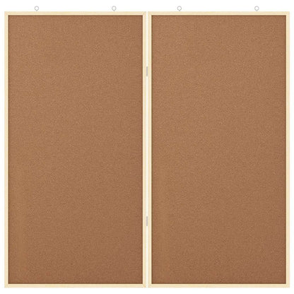 Bulletin Board 100 x 100 x 1.4 cm Solid pine wood Brown