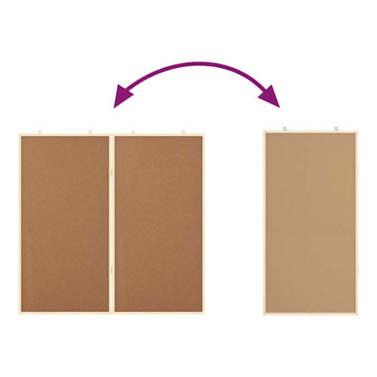 Bulletin Board 100 x 100 x 1.4 cm Solid pine wood Brown