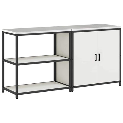 Kitchen Storage Set HATTEM 2 pcs White Cold-rolled Steel