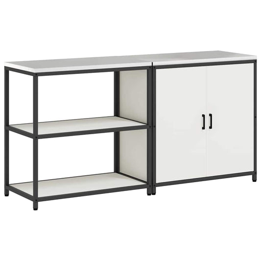 Kitchen Storage Set HATTEM 2 pcs White Cold-rolled Steel