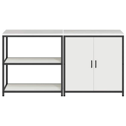 Kitchen Storage Set HATTEM 2 pcs White Cold-rolled Steel