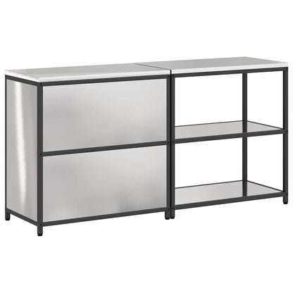 Kitchen Storage Set HATTEM 2 pcs Silver Stainless Steel