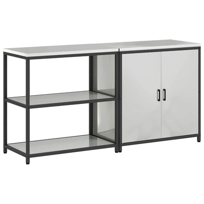 Kitchen Storage Set HATTEM 2 pcs Silver Galvanised Steel
