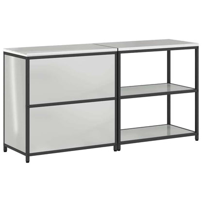 Kitchen Storage Set HATTEM 2 pcs Silver Galvanised Steel