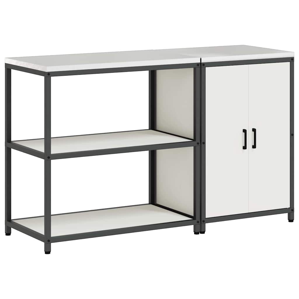 Kitchen Storage Set HATTEM 2 pcs White Cold-rolled Steel