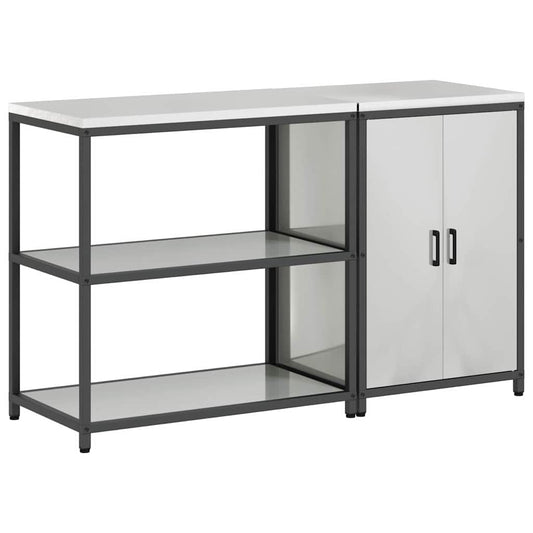 Kitchen Storage Set HATTEM 2 pcs Silver Galvanised Steel