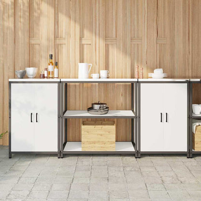 Kitchen Storage Set HATTEM 3 pcs White Cold-rolled Steel