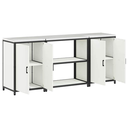 Kitchen Storage Set HATTEM 3 pcs White Cold-rolled Steel
