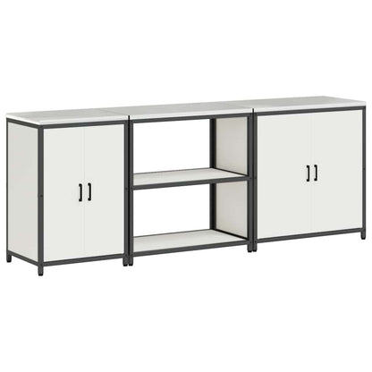 Kitchen Storage Set HATTEM 3 pcs White Cold-rolled Steel