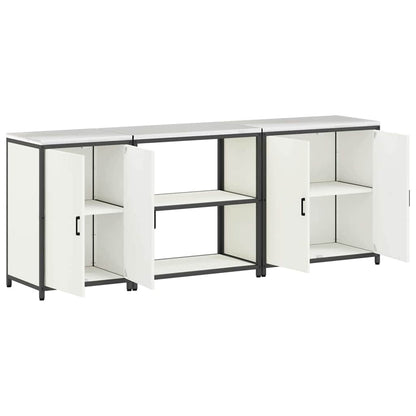 Kitchen Storage Set HATTEM 3 pcs White Cold-rolled Steel