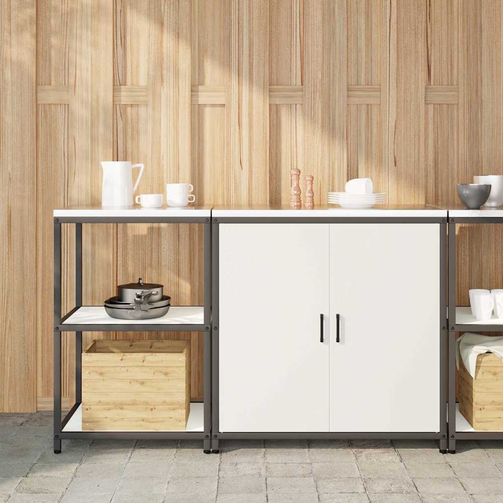 Kitchen Storage Set HATTEM 2 pcs White Cold-rolled Steel