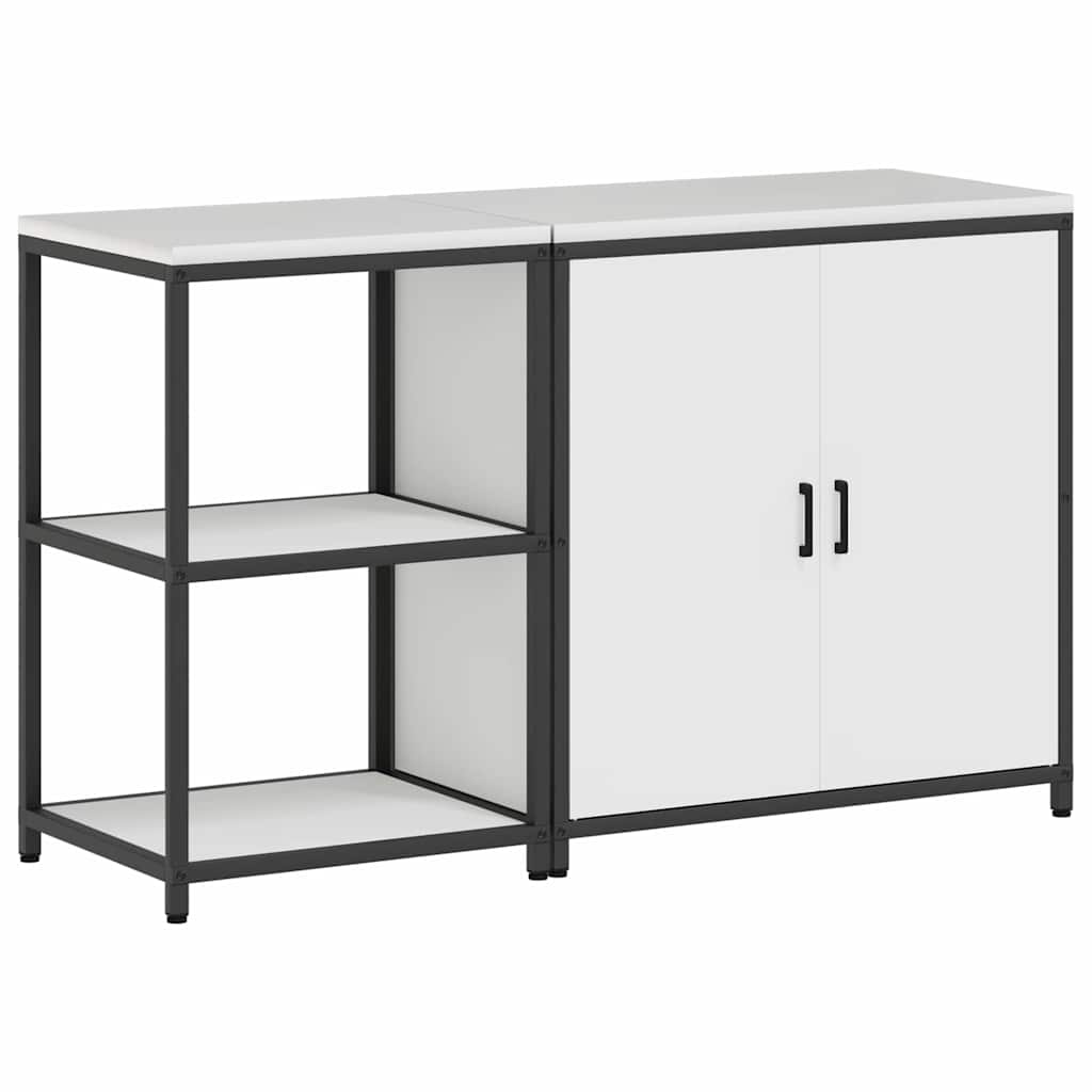 Kitchen Storage Set HATTEM 2 pcs White Cold-rolled Steel