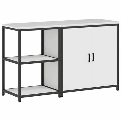 Kitchen Storage Set HATTEM 2 pcs White Cold-rolled Steel