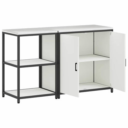 Kitchen Storage Set HATTEM 2 pcs White Cold-rolled Steel