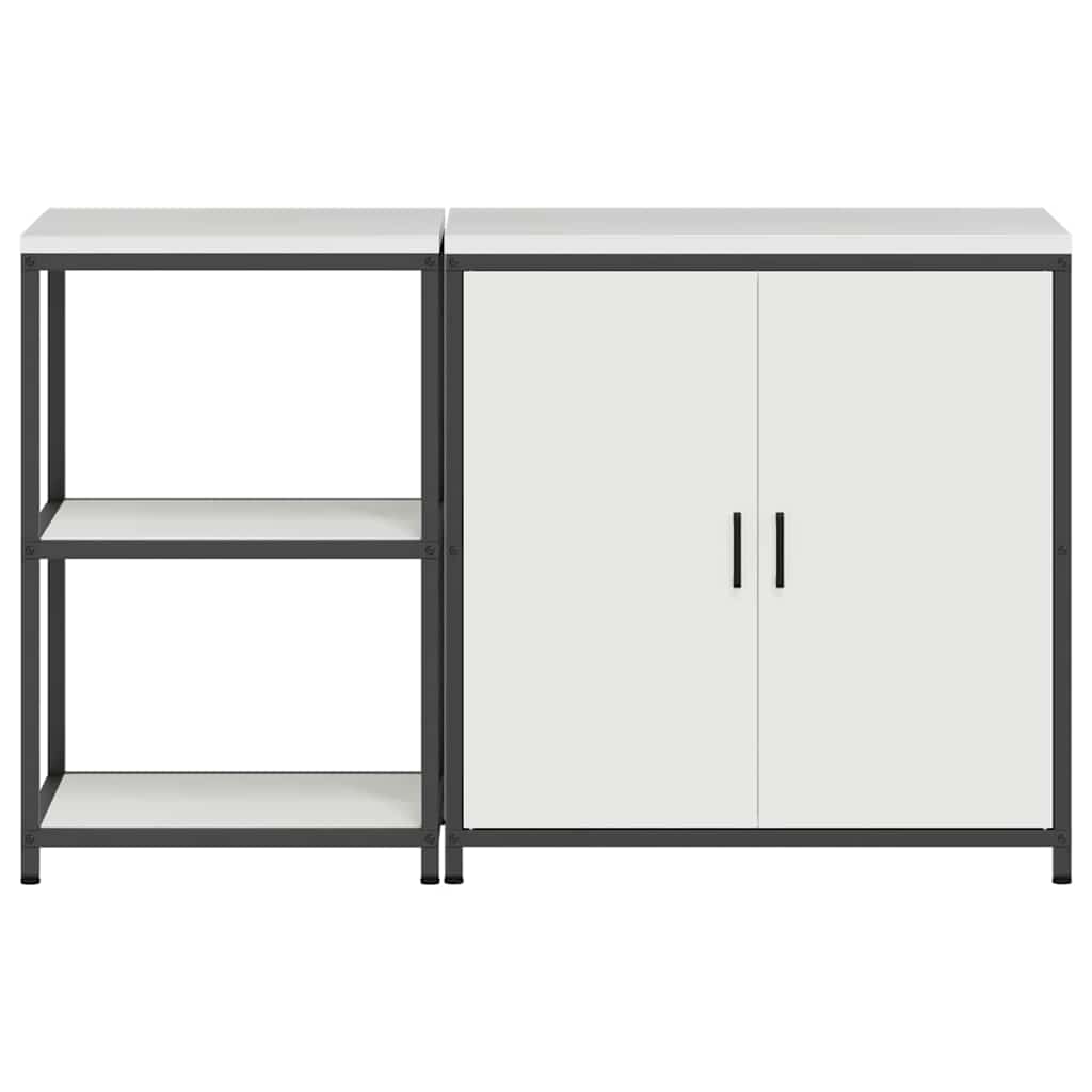 Kitchen Storage Set HATTEM 2 pcs White Cold-rolled Steel