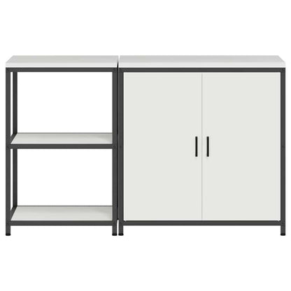 Kitchen Storage Set HATTEM 2 pcs White Cold-rolled Steel