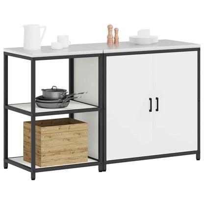 Kitchen Storage Set HATTEM 2 pcs White Cold-rolled Steel