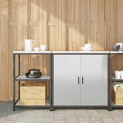 Kitchen Storage Set HATTEM 2 pcs Silver Stainless Steel