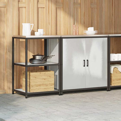 Kitchen Storage Set HATTEM 2 pcs Silver Stainless Steel