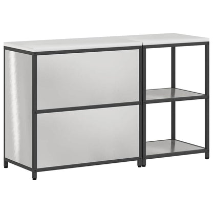 Kitchen Storage Set HATTEM 2 pcs Silver Stainless Steel