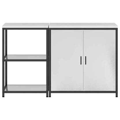 Kitchen Storage Set HATTEM 2 pcs Silver Stainless Steel