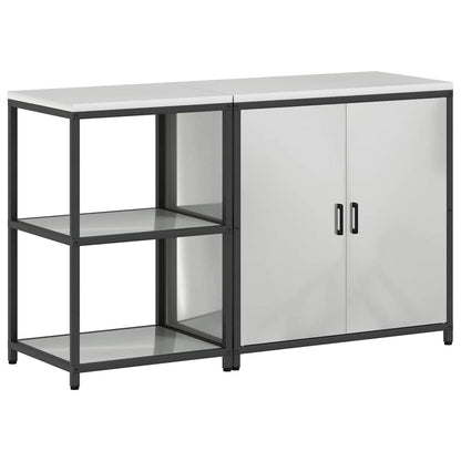 Kitchen Storage Set HATTEM 2 pcs Silver Galvanised Steel