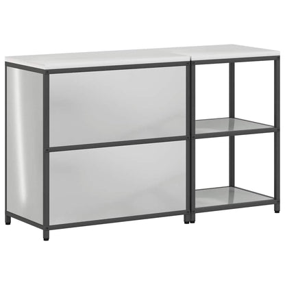 Kitchen Storage Set HATTEM 2 pcs Silver Galvanised Steel