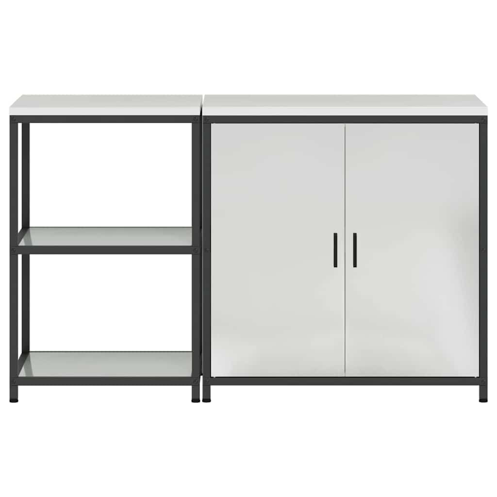 Kitchen Storage Set HATTEM 2 pcs Silver Galvanised Steel