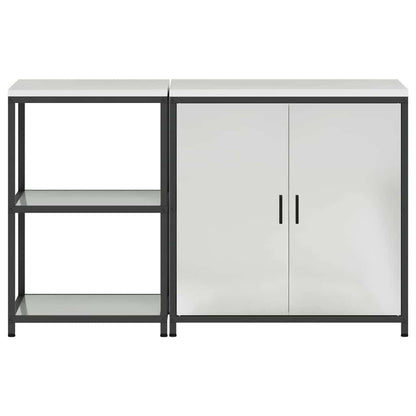 Kitchen Storage Set HATTEM 2 pcs Silver Galvanised Steel