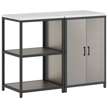 Kitchen Storage Set HATTEM 2 pcs Rusty Steel