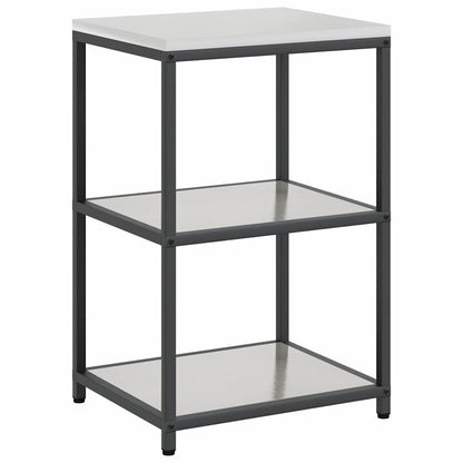 Kitchen Storage Set HATTEM 3 pcs Silver Stainless Steel