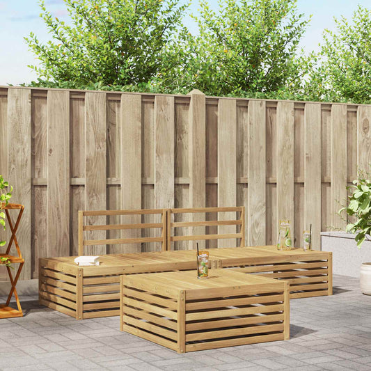 4 pcs Outdoor Sofa Set White