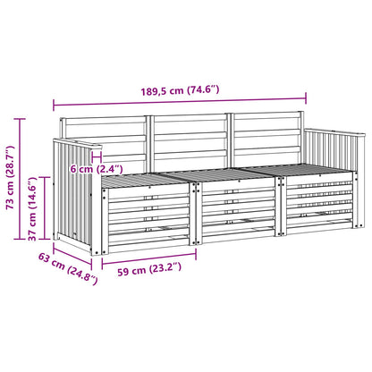 Sofa Sets Solid Acacia Wood