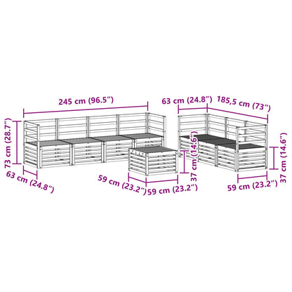 Sofa Sets Solid Acacia Wood