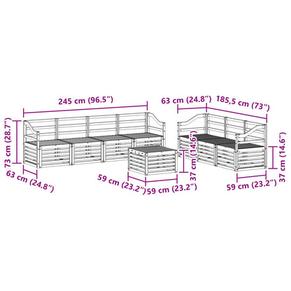Sofa Sets Solid Acacia Wood