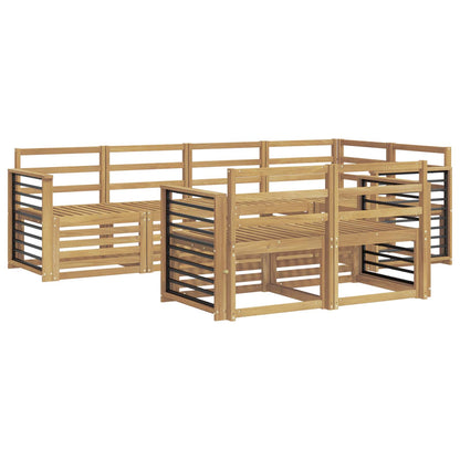 Outdoor Sofa Set 7 pcs White 247 x 128.5 x 73 cm