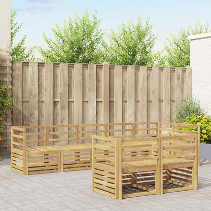 Outdoor Sofa Set 8 pcs White 304 x 126.5 x 73 cm