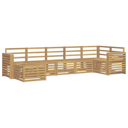 Outdoor Sofa Set 7 pcs White