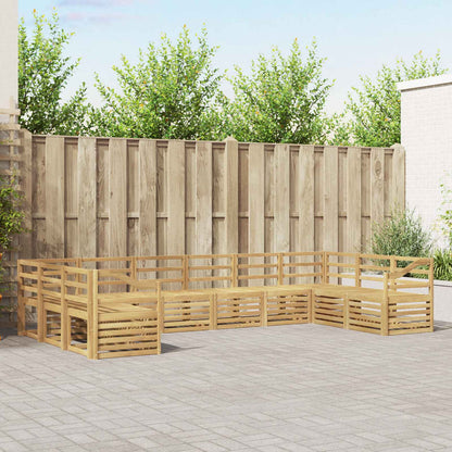 Outdoor Sofa Set 10 pcs White 363 x 185.5 x 73 cm